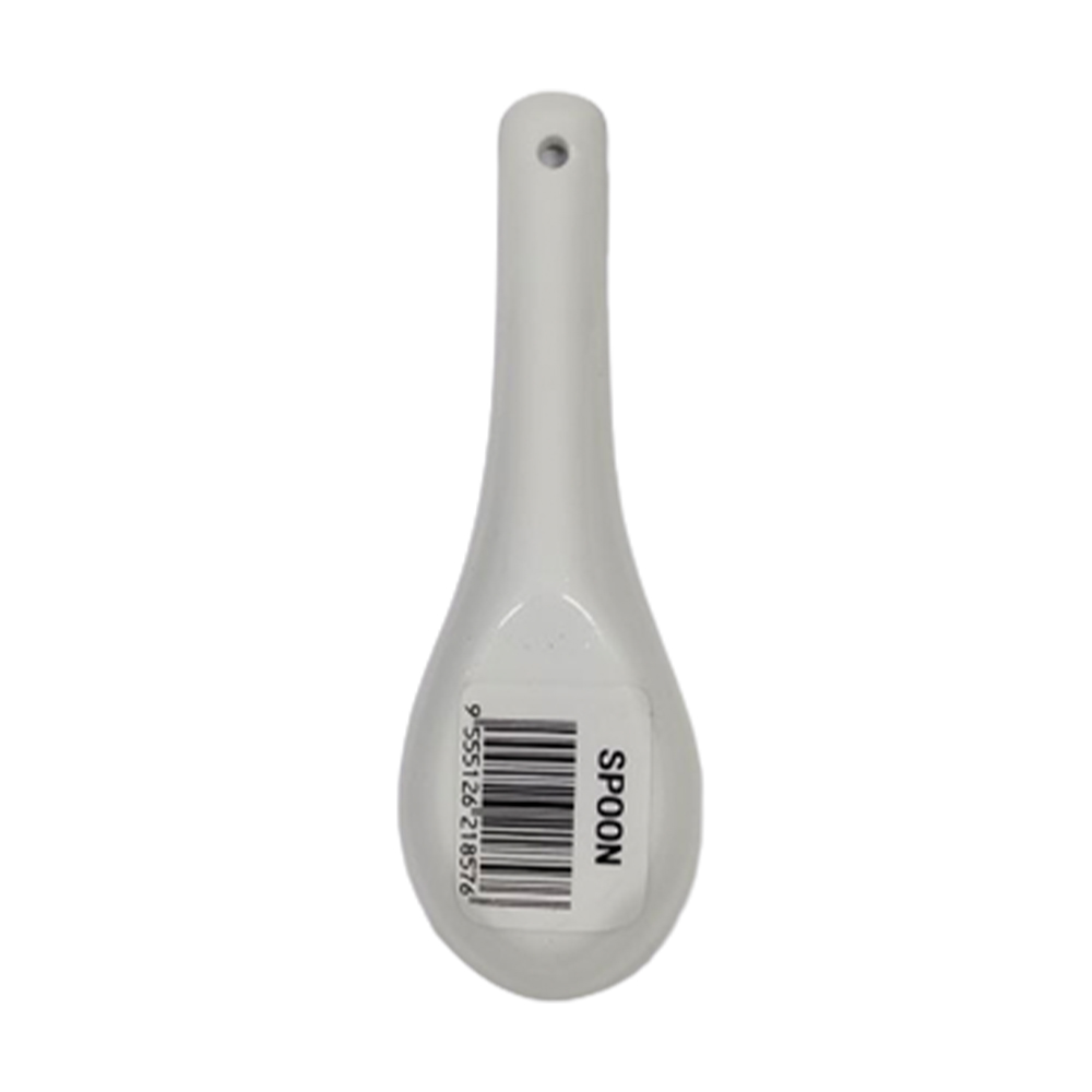 HARRIANWARE PORCELAIN  SOUP SPOON - WHITE